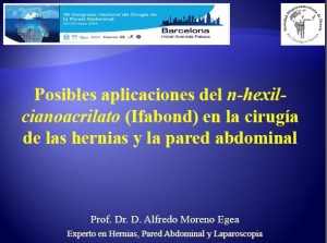 Posibles aplicaciones del n-hexil-cianoacrilato(Ifabond) en la cirugía de las hernias y la pared abdominal Posibles aplicaciones del n-hexil-cianoacrilato(Ifabond) en la cirugía de las hernias y la pared abdominal