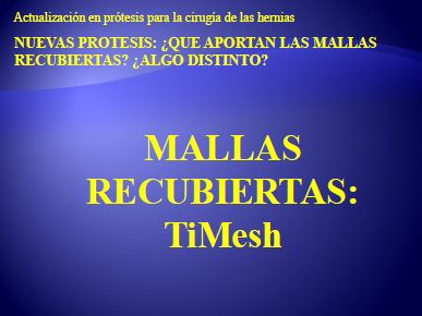 Malla recubierta de Titanio