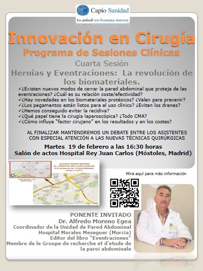 ponencia Hernias y Eventraciones en Madrid